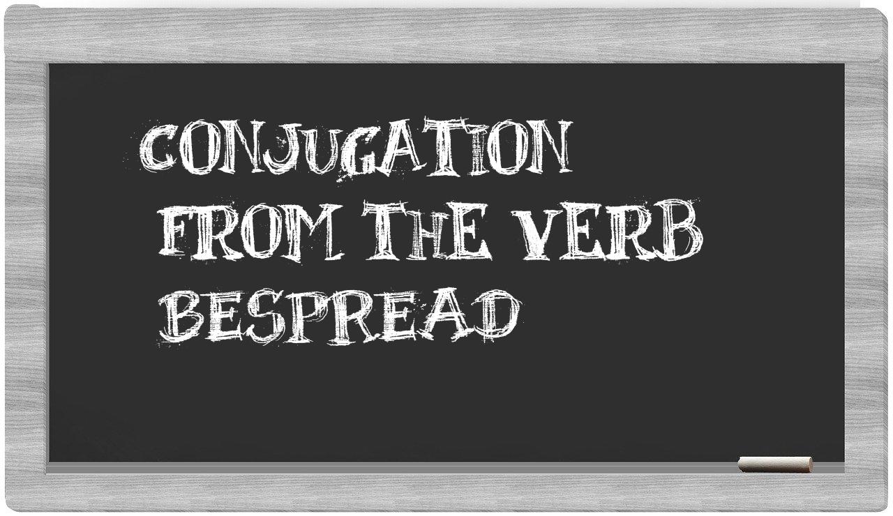 ¿bespread en sílabas?