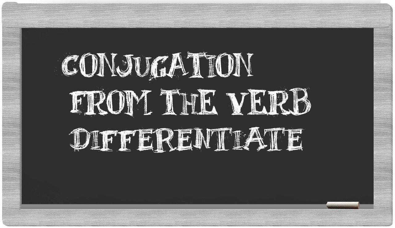 ¿differentiate en sílabas?