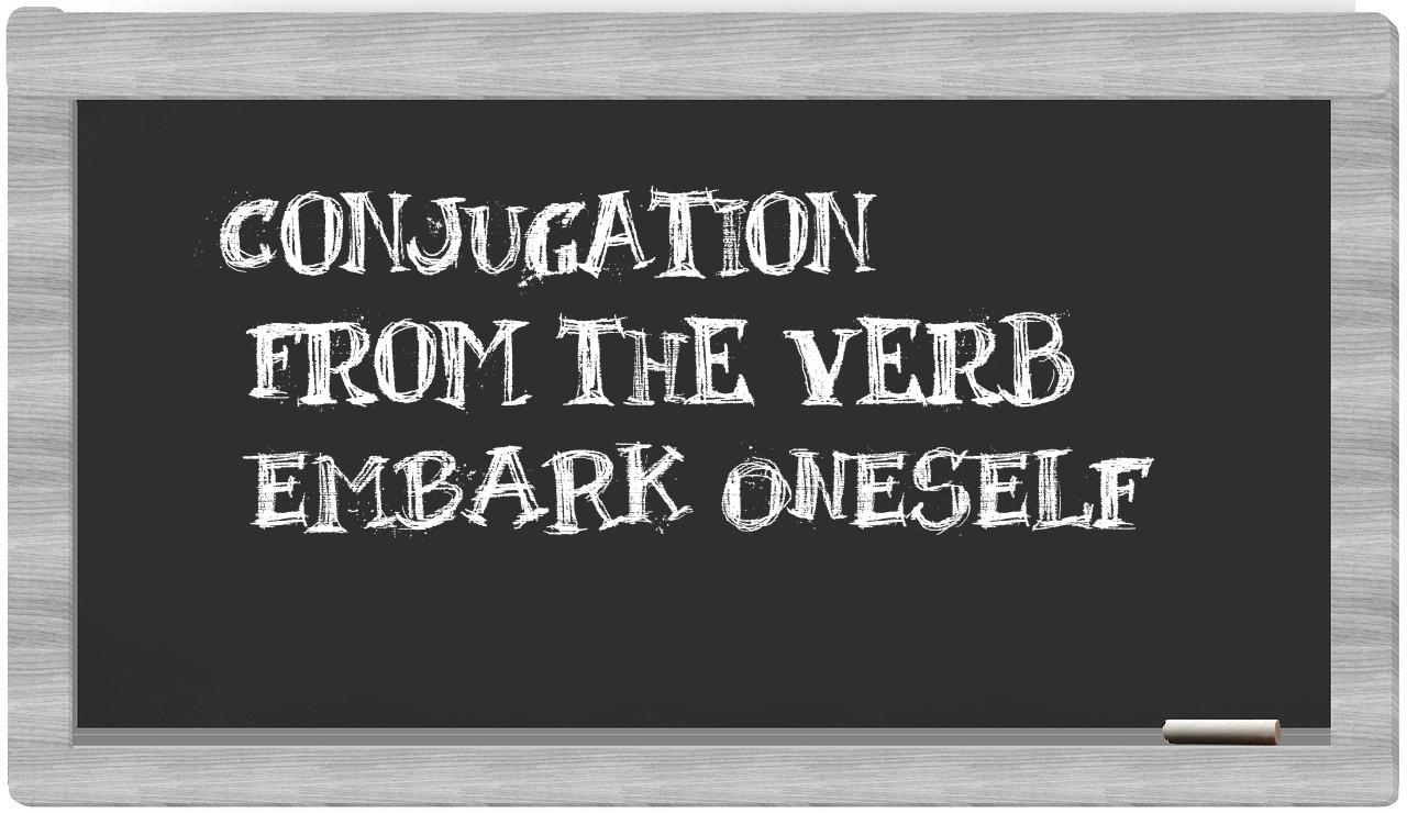 ¿embark oneself en sílabas?
