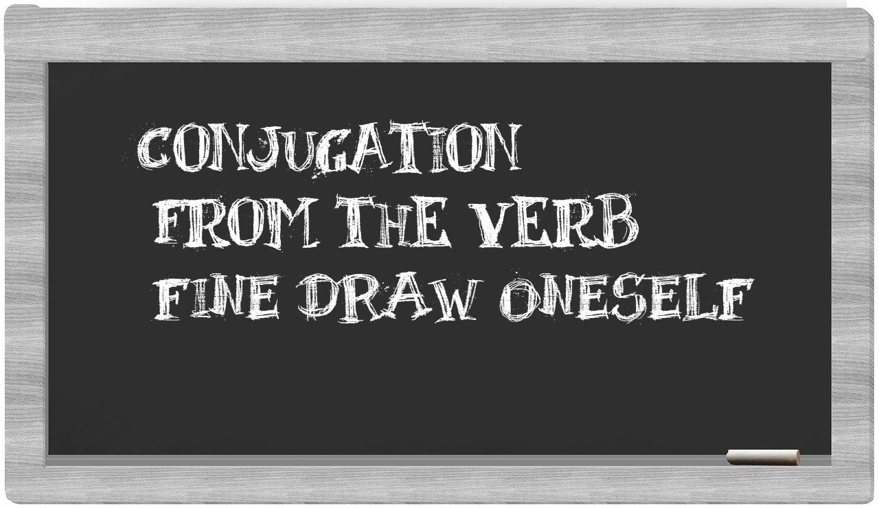 ¿fine draw oneself en sílabas?