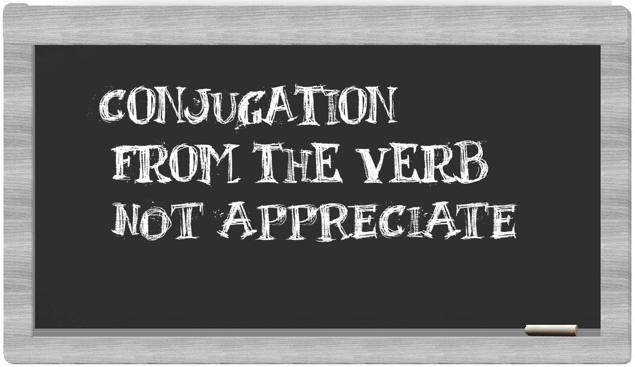 ¿not appreciate en sílabas?