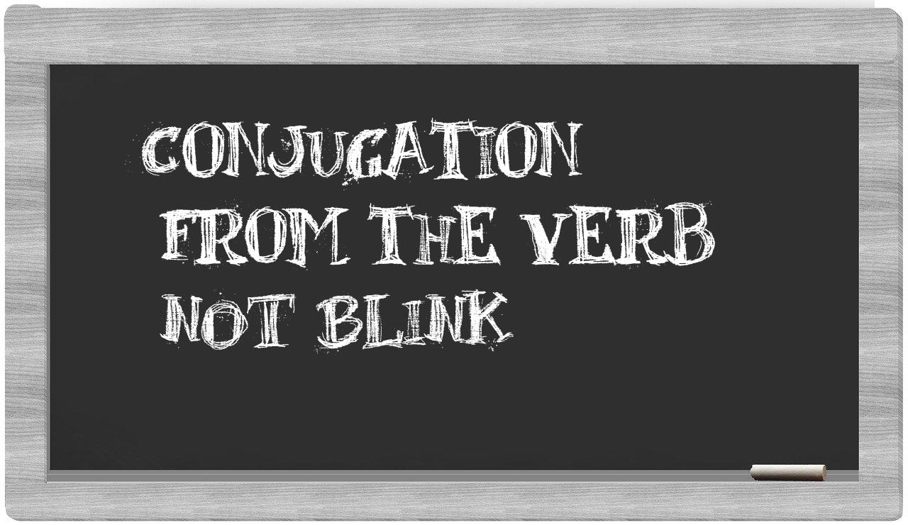 ¿not blink en sílabas?
