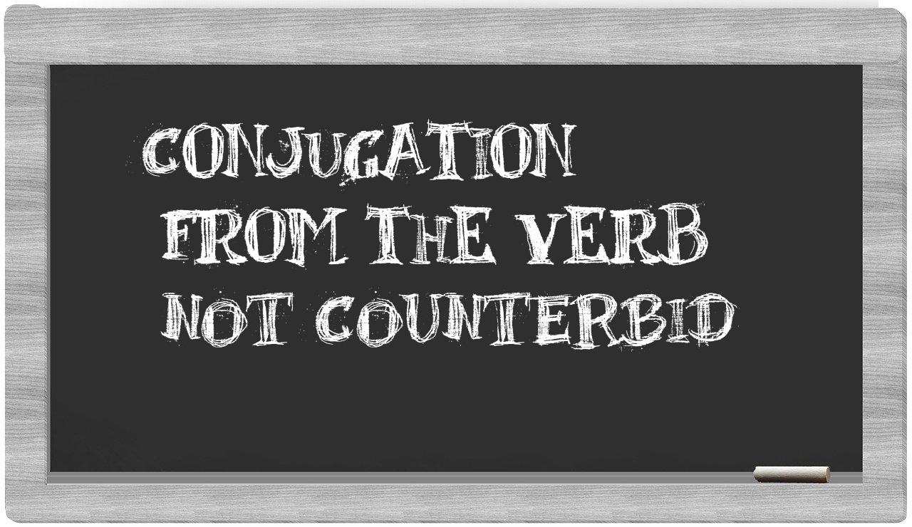 ¿not counterbid en sílabas?