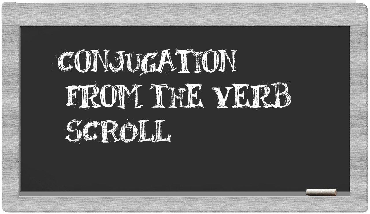 ¿scroll en sílabas?