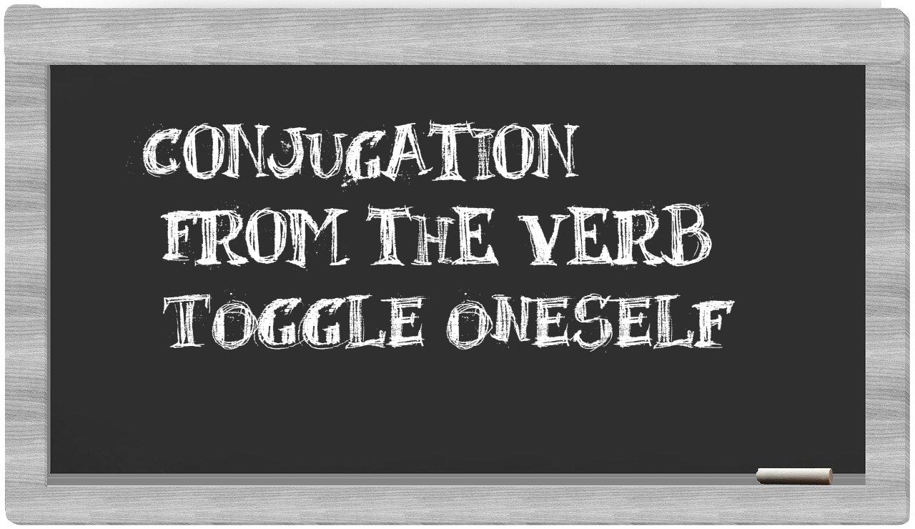 ¿toggle oneself en sílabas?