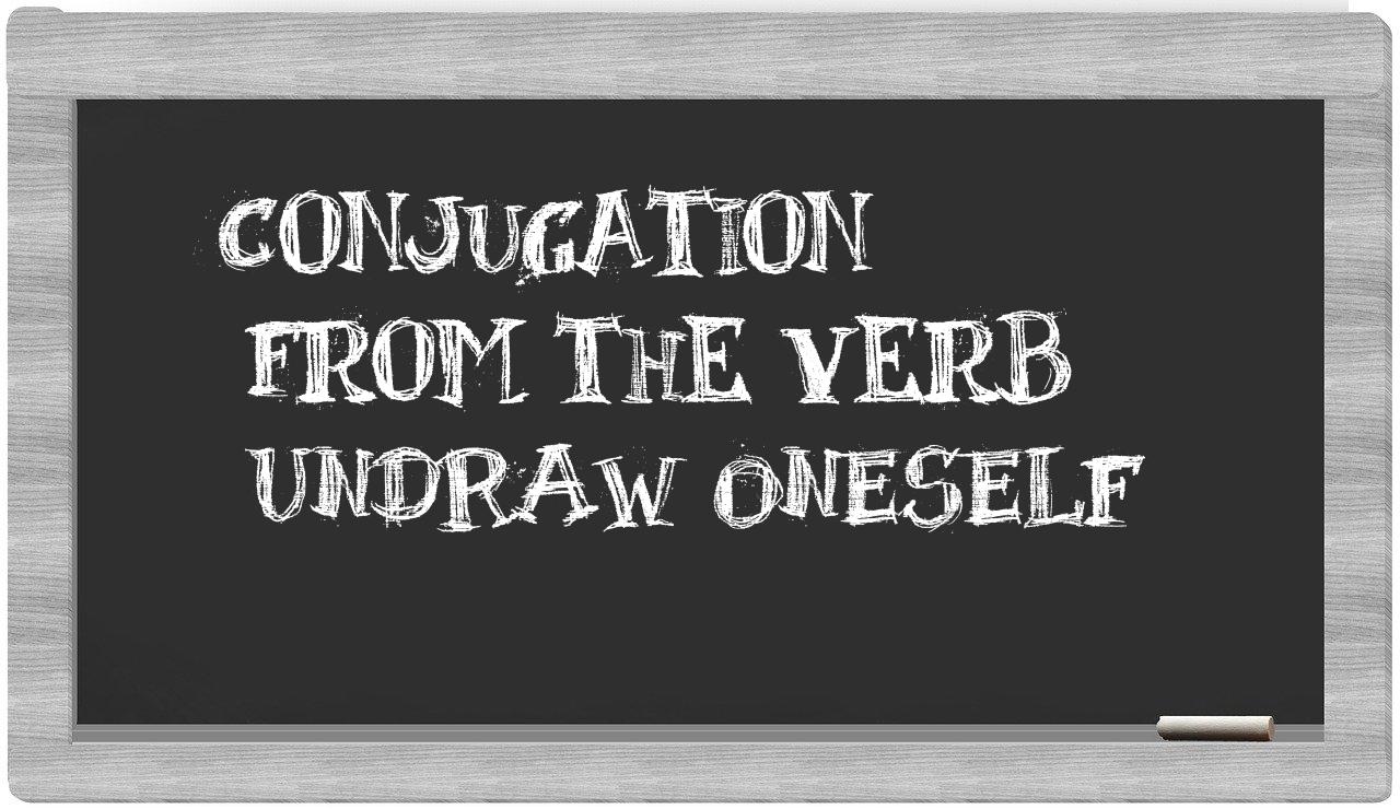 ¿undraw oneself en sílabas?