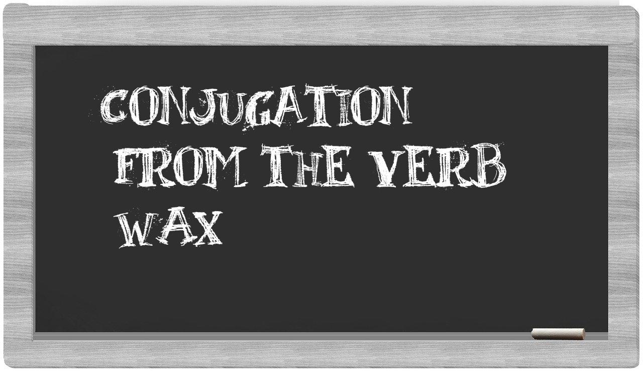 ¿wax en sílabas?